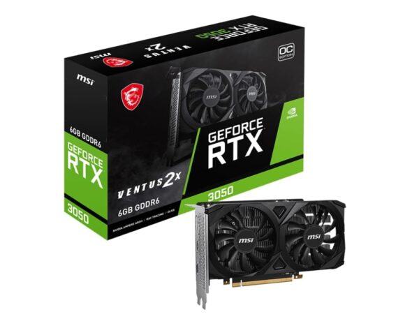MSI Geforce RTX 3050 VENTUS 2X 6G OC NVIDIA 6 Go GDDR6
