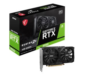 MSI, GeForce RTX 3050 VENTUS 2X E 6G OC