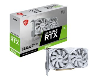 MSI GeForce RTX 3050 VENTUS 2X XS Wit 8G OC (8 GB GDDR6/PCI Express 4.0/1807MHz/14000MHz)