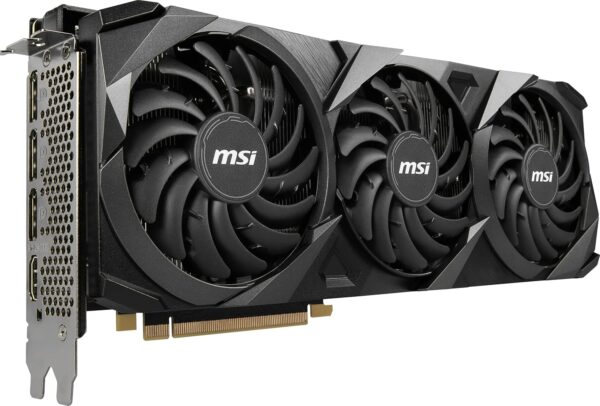 MSI GeForce RTX 3070 VENTUS 3X PLUS 8G OC LHR Gaming Videokaart - 8GB GDDR6X, 1755 MHz, PCI Express Gen 4, 256-bit, 3x DP v 1.4a, HDMI 2.1 (ondersteunt 4K),zwart