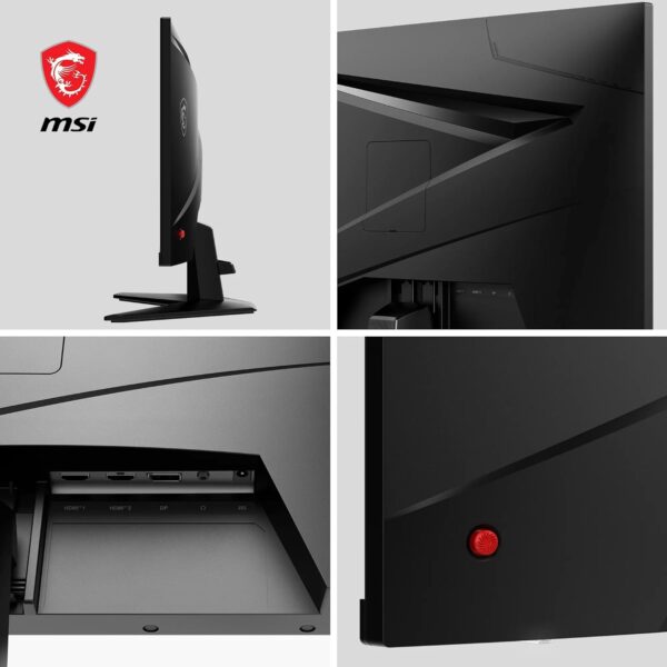 MSI MAG 256F Gaming Monitor 24,5 inch FHD - Rapid IPS-paneel 1920 x 1080, 180 Hz / 1ms GTG, gamut sRGB 127%, frameloos design, HDR Ready - DisplayPort 1.2a, HDMI™ CEC