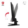 MSI MAG 256F Gaming Monitor 24,5 inch FHD - Rapid IPS-paneel 1920 x 1080, 180 Hz / 1ms GTG, gamut sRGB 127%, frameloos design, HDR Ready - DisplayPort 1.2a, HDMI™ CEC
