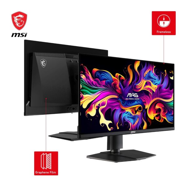 MSI MAG 271QPX QD-OLED Gaming Monitor 26,5 inch WQHD - Panel 2560 x 1440 Quantum Dot OLED, 360 Hz / 0,03 ms, 99,1% DCI-P3, ΔE≤2, DisplayHDR True Black 400 - DP 1.4a, HDMI 2.1,...