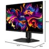 MSI MAG 271QPX QD-OLED Gaming Monitor 26,5 inch WQHD - Panel 2560 x 1440 Quantum Dot OLED, 360 Hz / 0,03 ms, 99,1% DCI-P3, ΔE≤2, DisplayHDR True Black 400 - DP 1.4a, HDMI 2.1,...