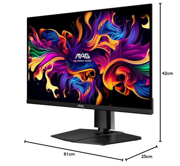 MSI MAG 271QPX QD-OLED Gaming Monitor 26,5 inch WQHD - Panel 2560 x 1440 Quantum Dot OLED, 360 Hz / 0,03 ms, 99,1% DCI-P3, ΔE≤2, DisplayHDR True Black 400 - DP 1.4a, HDMI 2.1,...