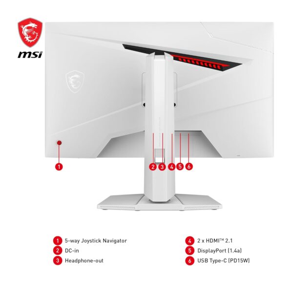 MSI MAG 274URFW écran plat de PC 68-6 cm (27") 3840 x 2160 pixels 4K Ultra HD Noir