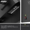MSI MAG 322URDF E16 Gaming Monitor 32" 4K UHD 3840x2160 Rapid IPS 0,5ms DisplayHDR 400 Oogbescherming AI Vision Dual-Mode HDMI 2.1 DP 1.4a Verstelbare ondersteuning...