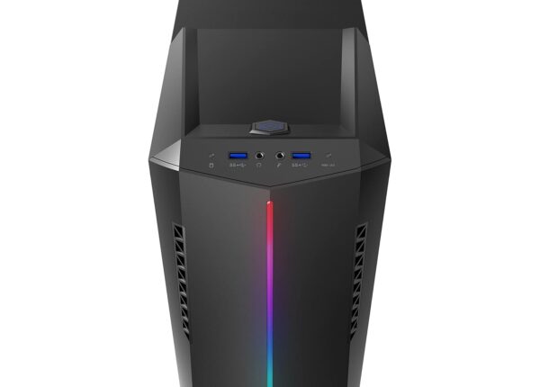 MSI mag Meta S 3SI-019XEU PC (Ryzen 5 3600, 8GB RAM, 512GB SSD, GTX 1660 Super Aero ITX, FreeDOS), DOS, Black