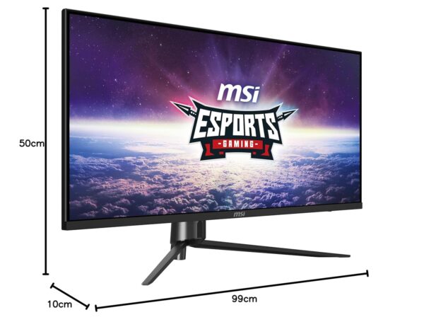 MSI MAG401QR, 40 Inch Gaming Monitor, UWQHD 3440x1440 resolutie, IPS-paneel, 1ms reactietijd