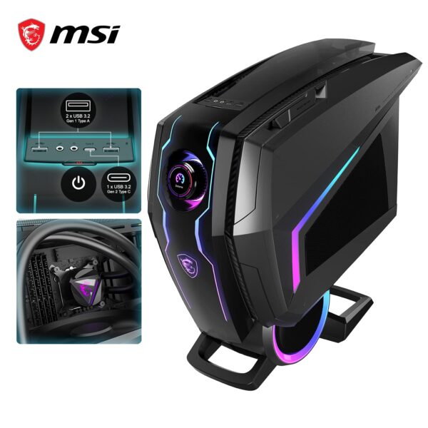 MSI MEG Aegis Ti5 12VTF-075IT Desktop Gaming, Intel Core i7-12700K, 32GB RAM, 2000GB HDD and 2000GB SSD, NVIDIA GeForce RTX 3080 Ti Ventus 3X 12G OC, RGB Mystic Light, Windows...