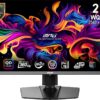 MSI MPG 271QRX QD-OLED, 27 OLED-gamingmonitor, 2560 x 1440 (QHD), OLED 0,03 ms Reactietijd, 360Hz, True Black HDR 400, HDMI, DP-poort, USB Type C, Tilt, Hoogte