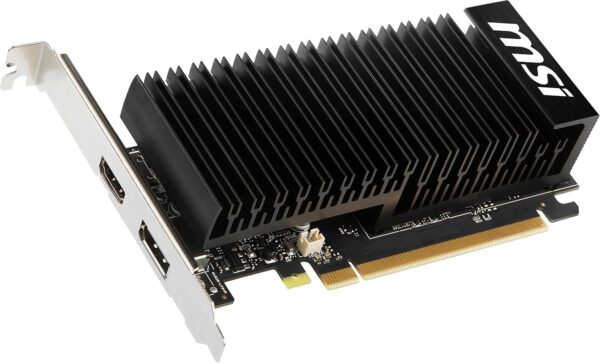 Msi NVIDIA GeForce GT 710 2GD3H Lp Nvidia Geforce Hdmi Dvi-D D-Sub Grafische Kaart, Pci Express 2.0 X16, 2048Mb Ddr3, 64 Bit, Zwart