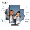 MSI PRO MP251P 24,5 inch Full HD kantoormonitor IPS 1920 x 1080 100Hz oogscherm ingebouwde luidspreker 4 posities HDMI 1.4b D-Sub (VGA)