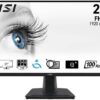 MSI PRO MP275 27 inch Full HD kantoormonitor - 1920 x 1080 IPS-paneel, 100 Hz, oogvriendelijk scherm, ingebouwde luidsprekers, kantelbaar - HDMI 1.4b, D-Sub (VGA)