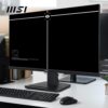 MSI PRO MP275 27 inch Full HD kantoormonitor - 1920 x 1080 IPS-paneel, 100 Hz, oogvriendelijk scherm, ingebouwde luidsprekers, kantelbaar - HDMI 1.4b, D-Sub (VGA)