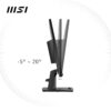 MSI PRO MP275 27 inch Full HD kantoormonitor - 1920 x 1080 IPS-paneel, 100 Hz, oogvriendelijk scherm, ingebouwde luidsprekers, kantelbaar - HDMI 1.4b, D-Sub (VGA)