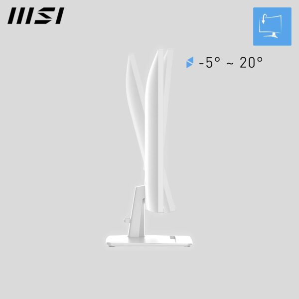 MSI PRO MP275 27 inch Full HD kantoormonitor - 1920 x 1080 IPS-paneel, 100 Hz, oogvriendelijk scherm, ingebouwde luidsprekers, kantelbaar - HDMI 1.4b, D-Sub (VGA)