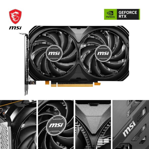 MSI V516-004R GeForce RTX 4060 VENTUS 2X ZWART 8G OC