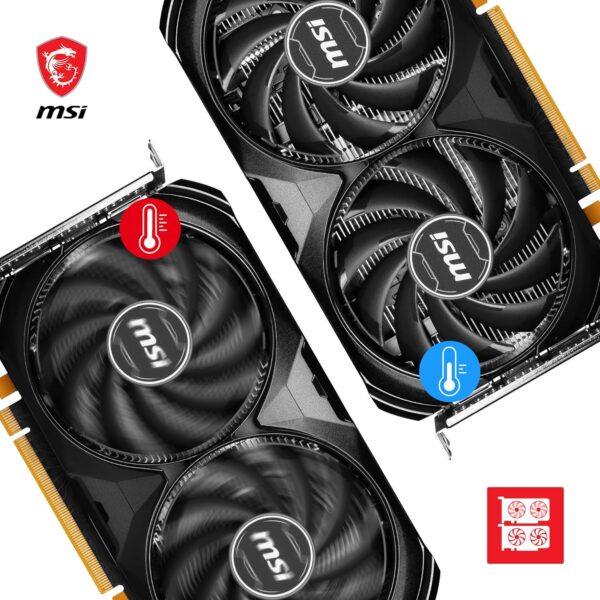 MSI V516-004R GeForce RTX 4060 VENTUS 2X ZWART 8G OC