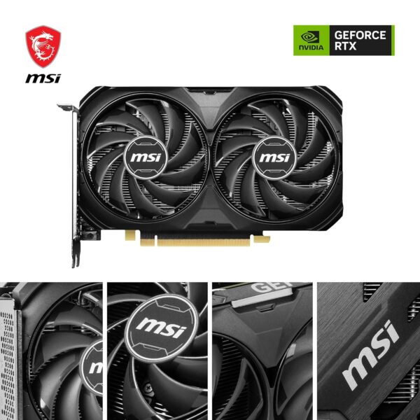 MSI VENTUS GeForce RTX 4060 Ti 2X BLACK 8G OC NVIDIA 8 Go GDDR6