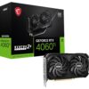 MSI VENTUS GeForce RTX 4060 Ti 2X BLACK 8G OC NVIDIA 8 Go GDDR6