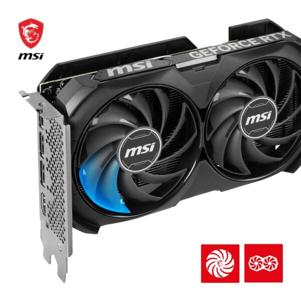 MSI VENTUS GeForce RTX 4060 Ti 2X BLACK 8G OC NVIDIA 8 Go GDDR6