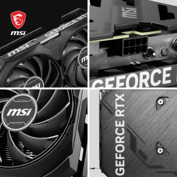 MSI VENTUS GeForce RTX 4060 Ti 2X BLACK 8G OC NVIDIA 8 Go GDDR6