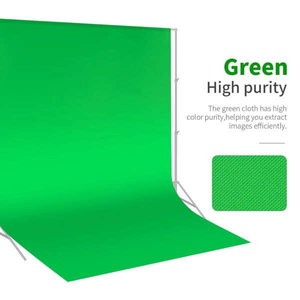 Neewer® 10 x 12FT / 3 x 3.6M PRO Photo Studio 100% Pure Muslin Collapsible Background for Photography, Video & Television (Back Only) - GREEN