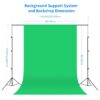 Neewer 2, 6m x 3m Background Support System and 800W 5500K Umbrellas, Softbox, Continuous Light Set for Photo Studio, Products Portrait and Video Photography