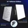 Neewer 2, 6m x 3m Background Support System and 800W 5500K Umbrellas, Softbox, Continuous Light Set for Photo Studio, Products Portrait and Video Photography