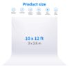 Neewer® 3 x 3.6m PRO Photo Studio 100% Pure Fabric Foldable Background for Photography, Video & Television (Background Only) - WHITE