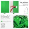 Neewer 3x3.6m Green Chromakey Fiber Background Screen for Photo Video Studio, 4 Pieces Background Clips Included, Ideal for Portraits and Product Shooting