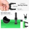Neewer 3x3.6m Green Chromakey Fiber Background Screen for Photo Video Studio, 4 Pieces Background Clips Included, Ideal for Portraits and Product Shooting