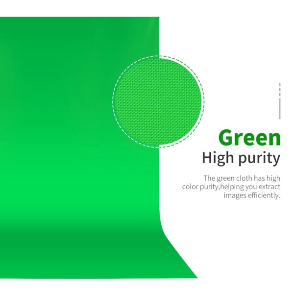 Neewer 3x3.6m Green Chromakey Fiber Background Screen for Photo Video Studio, 4 Pieces Background Clips Included, Ideal for Portraits and Product Shooting