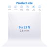 Neewer 9 x 13 Feet/ 2.8 x 4 m Background for Photo Studio Video Background Polyester Background Screen, Background Support Not Included (White)