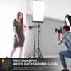 Neewer 9 x 13 Feet/ 2.8 x 4 m Background for Photo Studio Video Background Polyester Background Screen, Background Support Not Included (White)