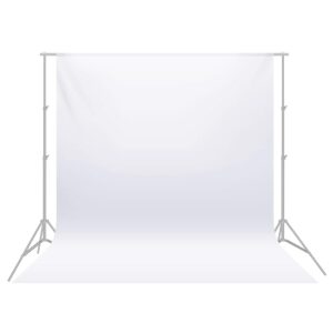 Neewer 9 x 13 Feet/ 2.8 x 4 m Background for Photo Studio Video Background Polyester Background Screen, Background Support Not Included (White)