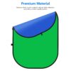 Neewer Chromakey Green Chromakey Blue Foldable Background Foldable Reversible Background 150x200CM ChromaKey Blue Green