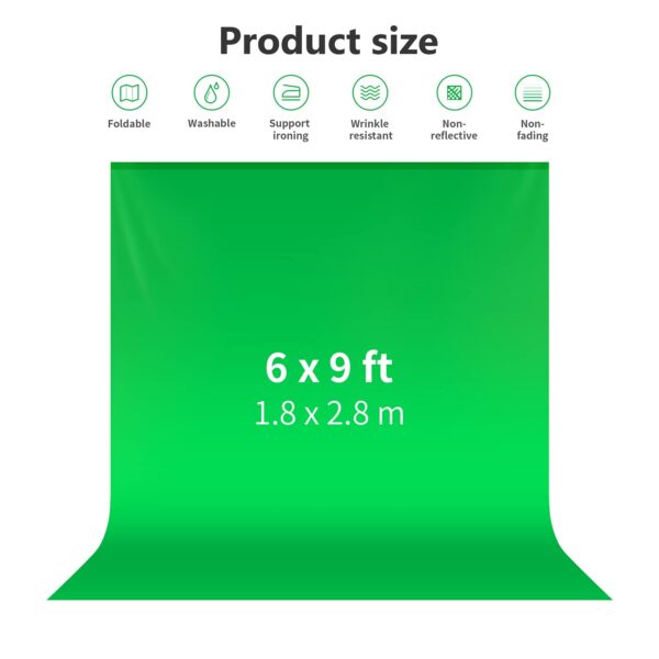 Neewer Muslin Photo Studio Background 1.8 x 2.8 m Folding Photo Studio Background for Photography, Video and TV (Background Only)