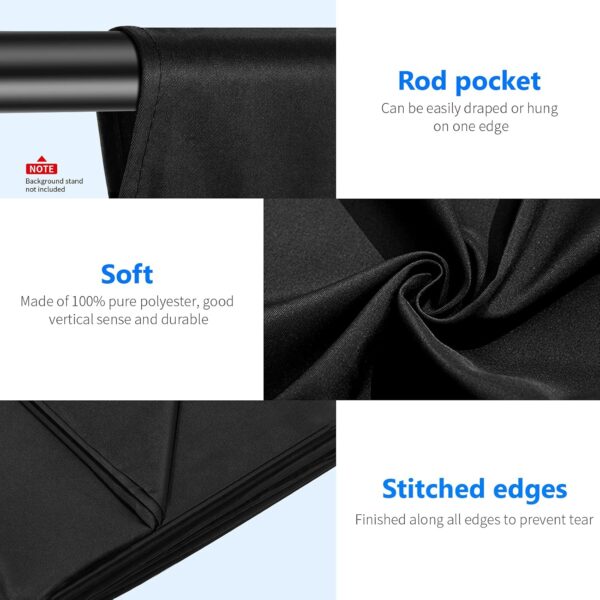 Neewer Photo Studio Background 3x3.6m Foldable High Quality Polyester Photo Studio Background for Photography Video TV (SOP)