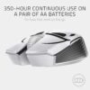 Razer Atheris Stormtrooper Edition, 350 Hours Battery Life, 7200 DPI Optical Sensor, Dual Hand, Gaming Mouse