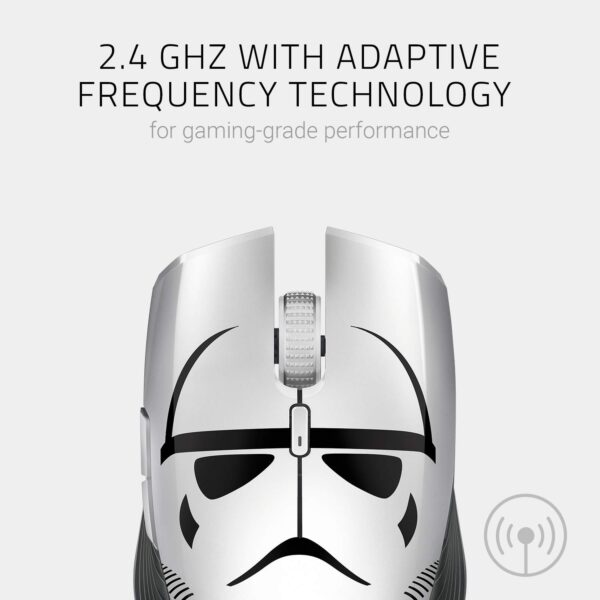 Razer Atheris Stormtrooper Edition, 350 Hours Battery Life, 7200 DPI Optical Sensor, Dual Hand, Gaming Mouse