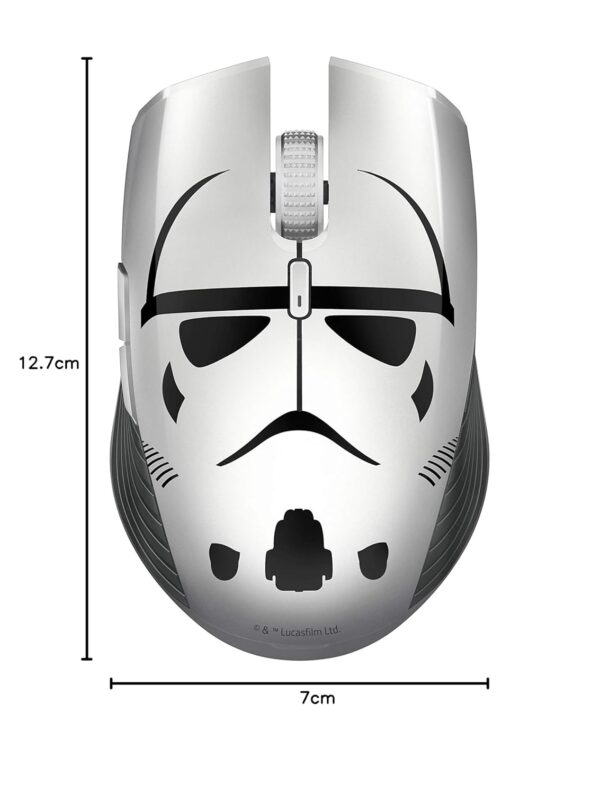 Razer Atheris Stormtrooper Edition, 350 Hours Battery Life, 7200 DPI Optical Sensor, Dual Hand, Gaming Mouse