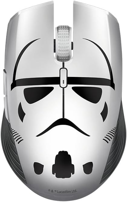Razer Atheris Stormtrooper Edition, 350 Hours Battery Life, 7200 DPI Optical Sensor, Dual Hand, Gaming Mouse