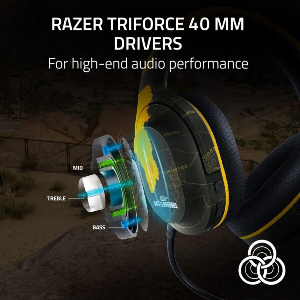 Razer Barracuda X (2022) - Draadloze Multi-platform Gaming en Mobiele Headset (SmartSwitch Dual Wireless, Ergonomisch Ontwerp, TriForce 40mm, Cardioïde Microfoon) PUBG Ed.