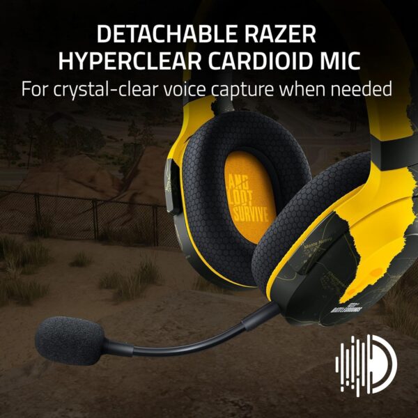 Razer Barracuda X (2022) - Draadloze Multi-platform Gaming en Mobiele Headset (SmartSwitch Dual Wireless, Ergonomisch Ontwerp, TriForce 40mm, Cardioïde Microfoon) PUBG Ed.