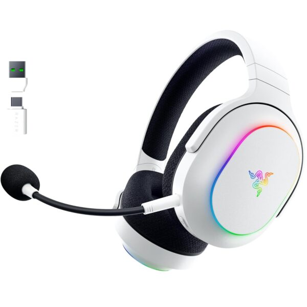 Razer Barracuda X - Draadloze multi-platform headset voor gaming en mobiele apparaten (SmartSwitch Dual Wireless, TriForce 40 mm, cardioïde microfoon, 50 uur batterij, USB-C) Wit