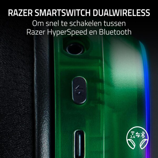 Razer Barracuda X Phantom Green Edition - Draadloze Multi-Platform Gaming Headset (285g, TriForce 40mm Driver, Dual Wireless HyperSpeed en Bluetooth) Phantom Green