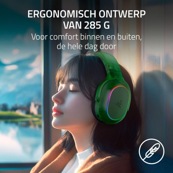 Razer Barracuda X Phantom Green Edition - Draadloze Multi-Platform Gaming Headset (285g, TriForce 40mm Driver, Dual Wireless HyperSpeed en Bluetooth) Phantom Green