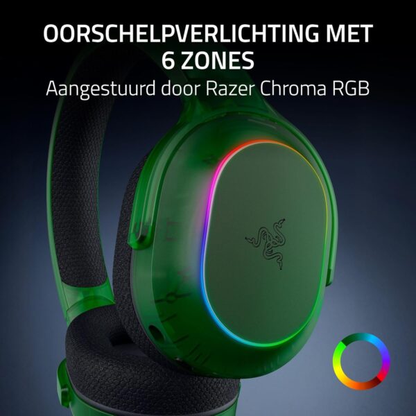 Razer Barracuda X Phantom Green Edition - Draadloze Multi-Platform Gaming Headset (285g, TriForce 40mm Driver, Dual Wireless HyperSpeed en Bluetooth) Phantom Green